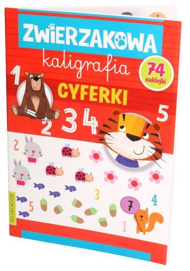 Książeczka ZWIERZAKOWA KALIGRAFIA CYFERKI zeszyt zadań 1