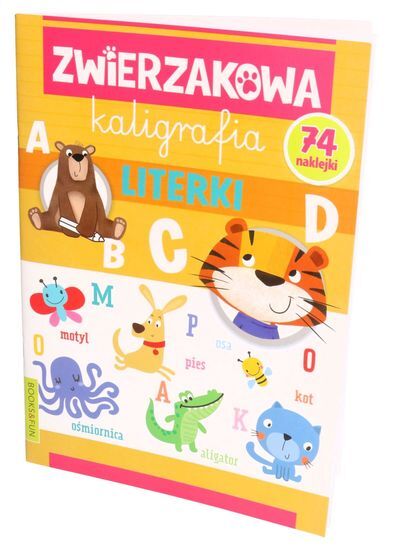 Książeczka ZWIERZAKOWA KALIGRAFIA LITERKI zeszyt zadań 1