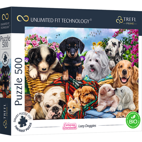 Puzzle 500 UFT Lazy Doggies 1