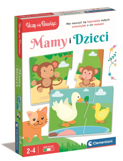 GRA edukacyjna MAMY i ich DZIECI Uczę się bawiąc CLEMENTONI  1