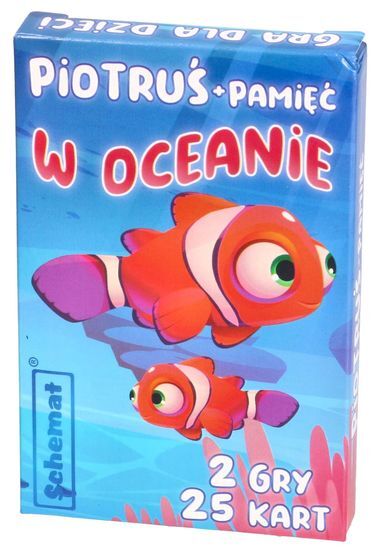 Karty Piotruś W OCEANIE 2 gry MEMO 1