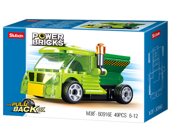 Klocki Sluban WYWROTKA auto z napędem POWER BRICKS 49el 1