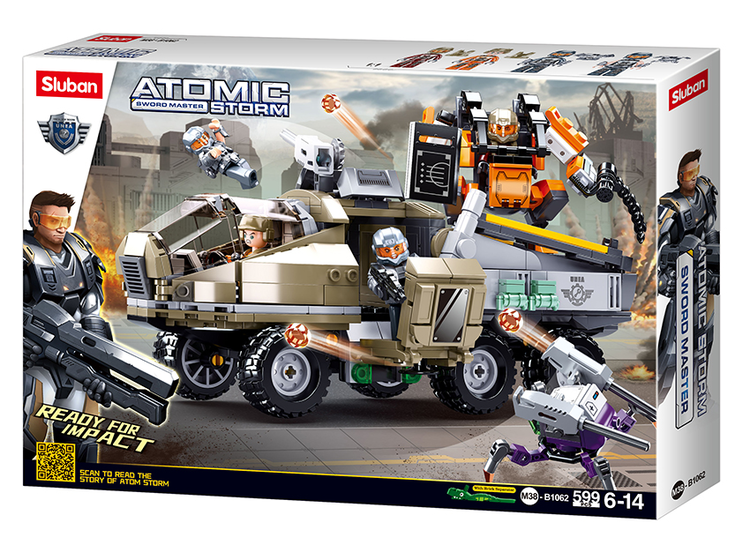 Klocki Sluban ATOMIC pojazd bojowy ESCAPE 1