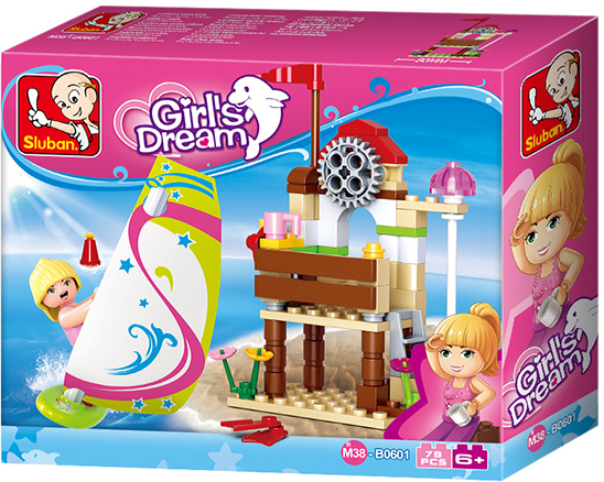 Klocki Sluban Girl's Dream PLAŻA SURFERÓW 1
