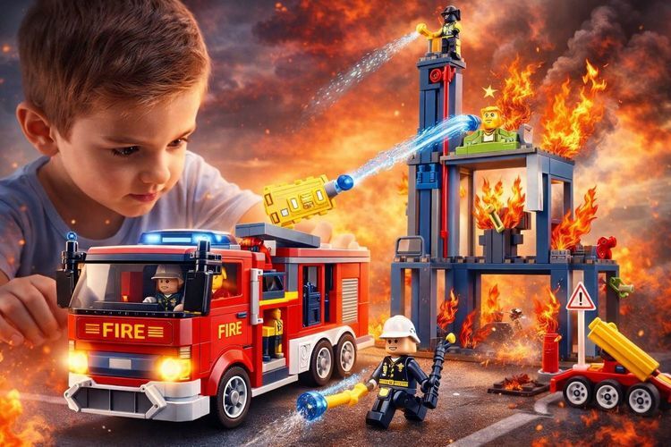 Klocki Sluban STRAŻ POŻARNA Centrum szkoleniowe REMIZA 1