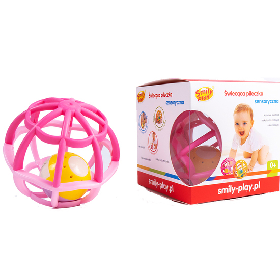Grzechotka świecąca piłeczka Smily Play 1