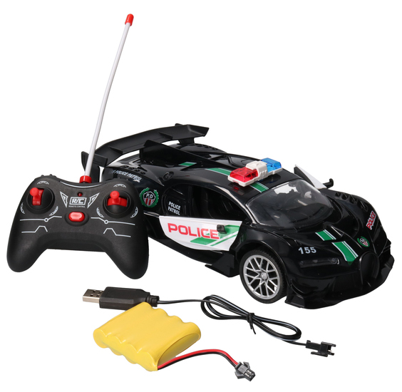 Sportowe auto na radio POLICJA z ładowarką 1