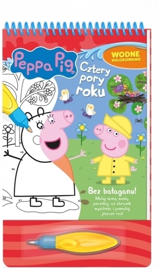 Malowanka ŚWINKA PEPPA 4 pory roku - wodne kolorowanie 1