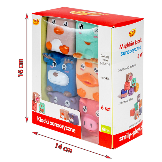 Miękkie klocki sensoryczne Smily Play 1
