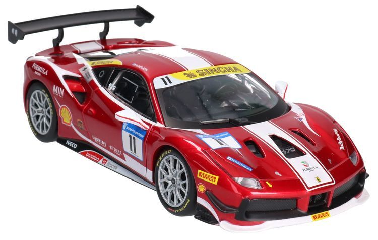 Auto Ferrari 488 Challenge 2017 model metalowy BURAGO RACING 1:24 1