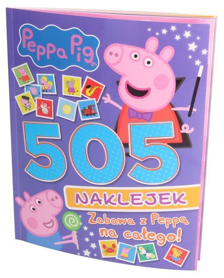 Książka 505 naklejek Zabawa z Peppą na całego! 1