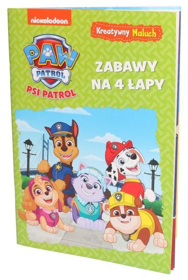 Książka ZABAWY NA 4 ŁAPY zeszyt zadań PSI PATROL 1