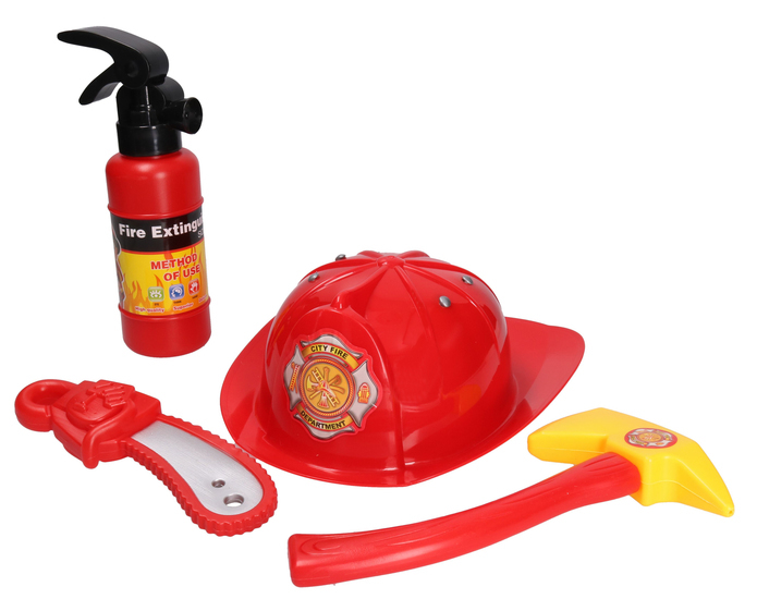 Zestaw strażaka, kask + akcesoria 1