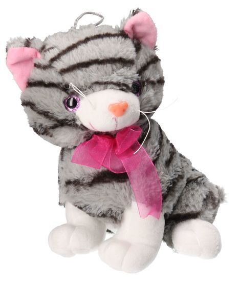 Maskotka KOT SIEDZĄCY Z GŁOSEM 22cm 1