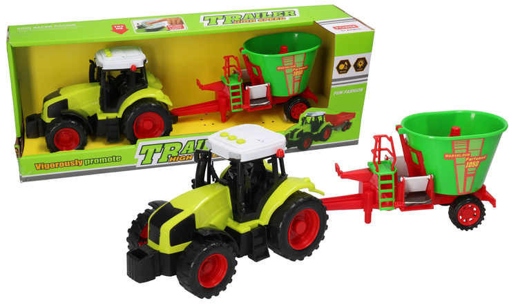 Traktor z paszowozem, światło - dźwięk 1