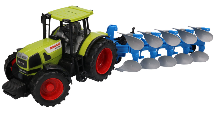 Traktor z pługiem  1