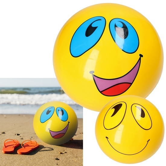 Piłka gumowa BUŹKA smile emotikon 1