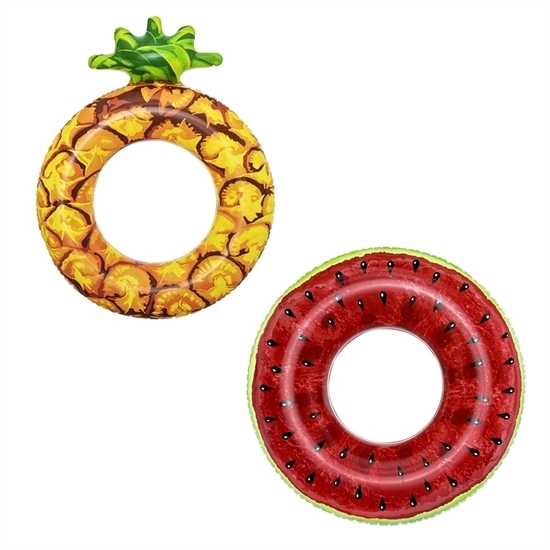 Koło do pływania brokat ANANAS ARBUZ  1