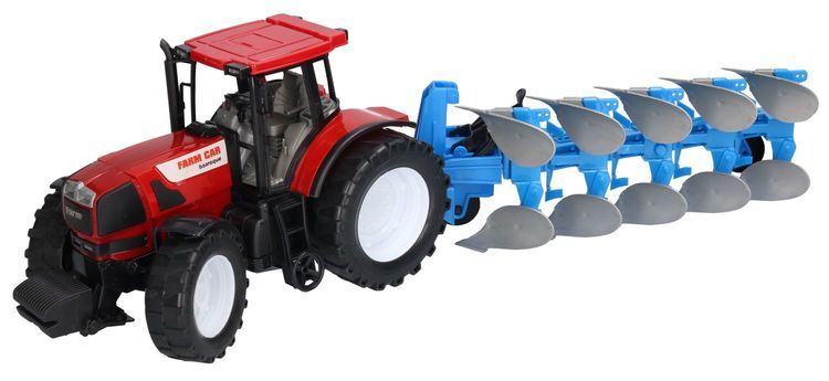 Traktor z pługiem 1
