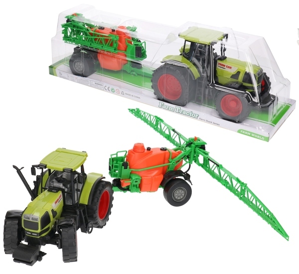 Duży traktor z opryskiwaczem MASZYNA ROLNICZA  1