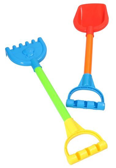 Zestaw ŁOPATKA GRABKI do piaskownicy 36cm 1