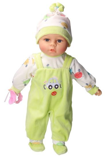 Lalka bobas 35cm mówi, śpiewa - żółte ubranko 1