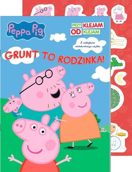 Książka ŚWINKA PEPPA Grunt to rodzinka. Przyklejam odklejam   1
