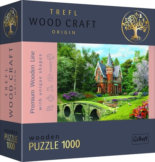 Puzzle 1000 drewniane Wiktoriański dom 1
