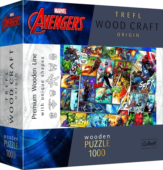 Puzzle 1000 drewniane Avengers 1