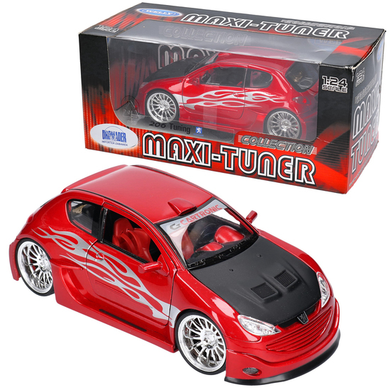 Auto PEUGEOT 206 TUNING model metalowy WELLY 1