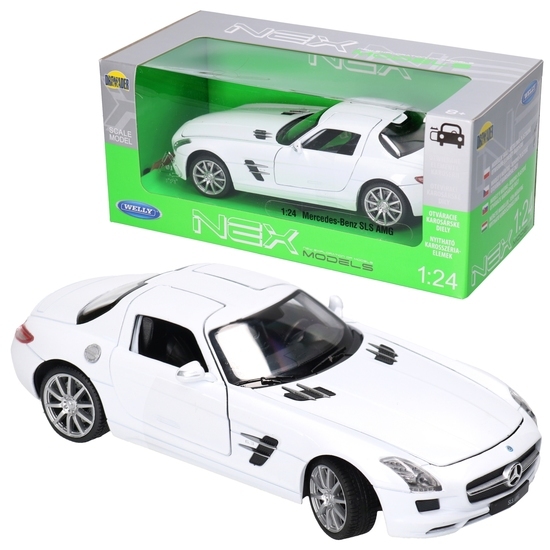 Auto Mercedes Benz SLS AMG WELLY model metalowy 1