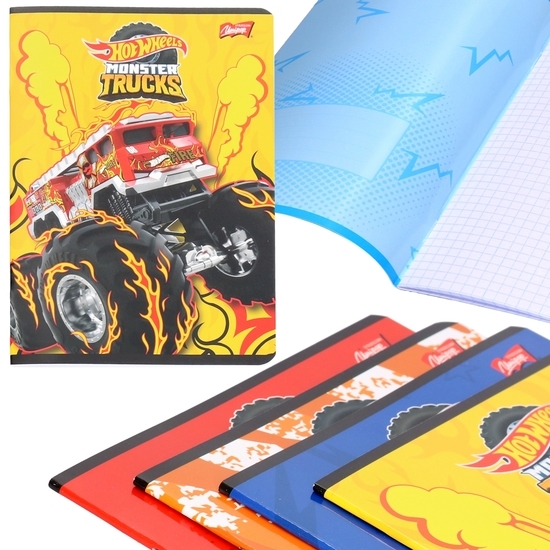 Zeszyt 16 kartek kratka HOT WHEELS 1