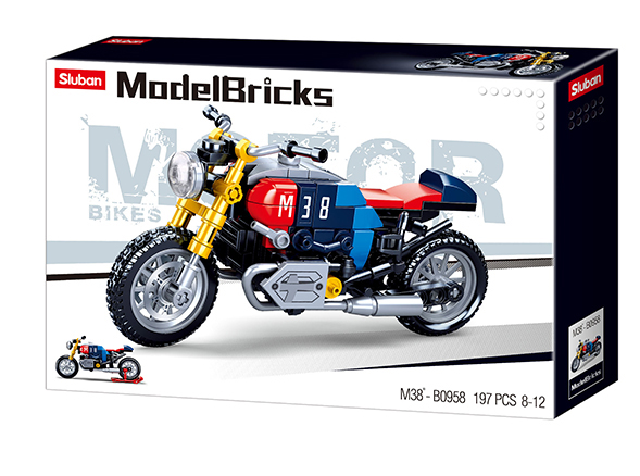 Klocki Sluban MOTOCYKL Cafe Racer Model Bricks 1