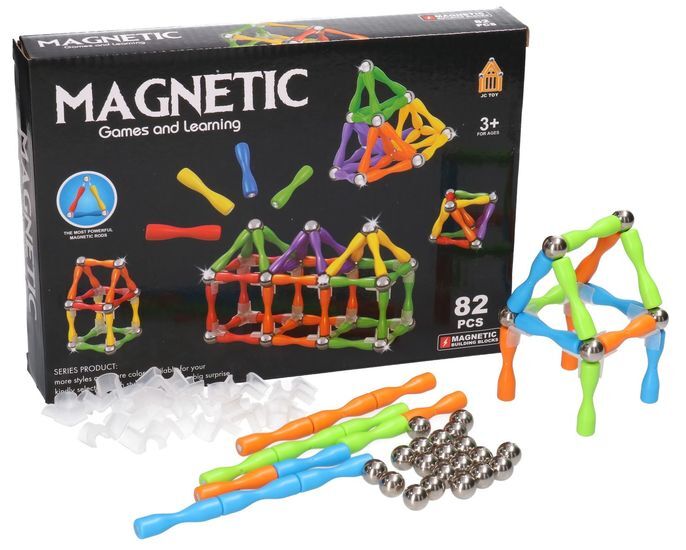 Klocki MAGNETYCZNE  82el  1