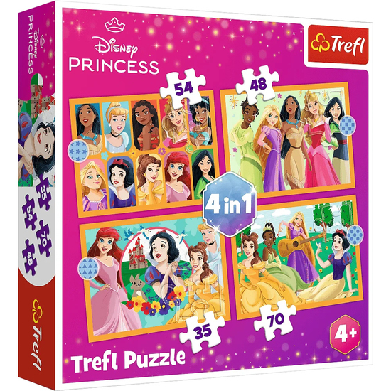 Puzzle 4w1 Bajkowe historie KSIĘŻNICZKI 1