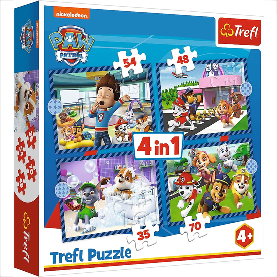 Puzzle 4w1 Psie Sprawy PSI PATROL 1