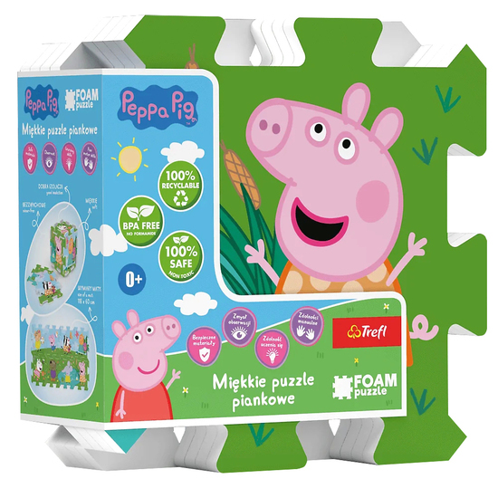 Puzzlopianka Świnka Pepa 8el puzzle piankowe 1