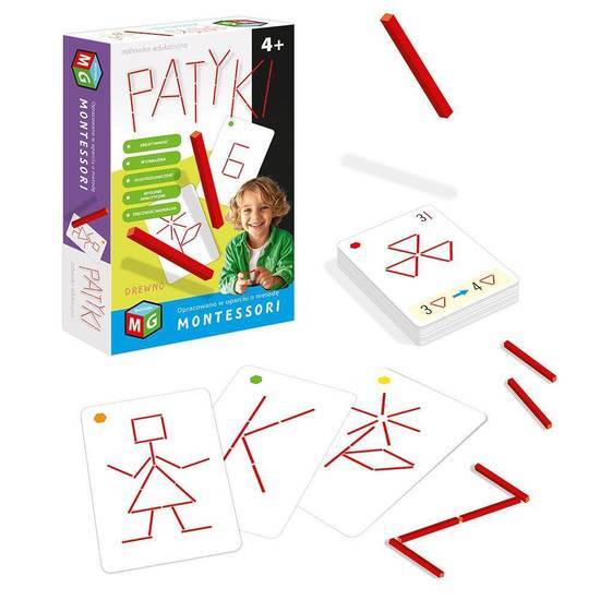 Zabawka edukacyjna Patyki Montessori 1