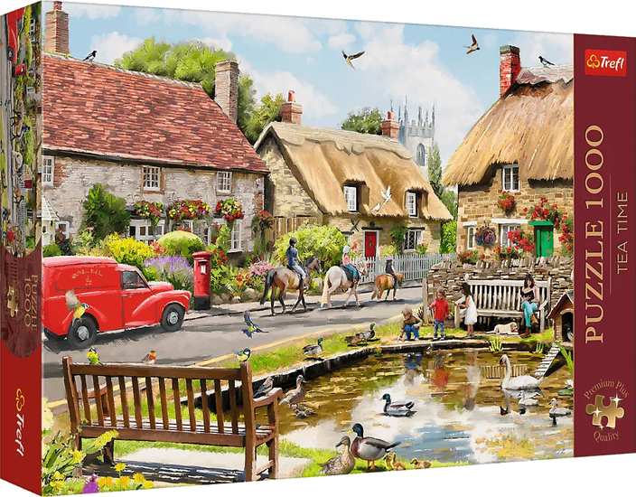 Puzzle 1000 Lato w miasteczku  - Puzzle Premium Plus Tea Time 1