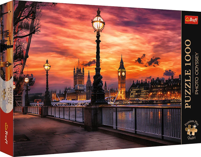Puzzle 1000 Zegar Big Ben, Londyn - Premium Plus Quality, Photo Odyssey 1