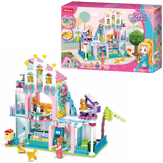 Klocki Sluban Girl's Dream KWIATOWY DOMEK willa 1