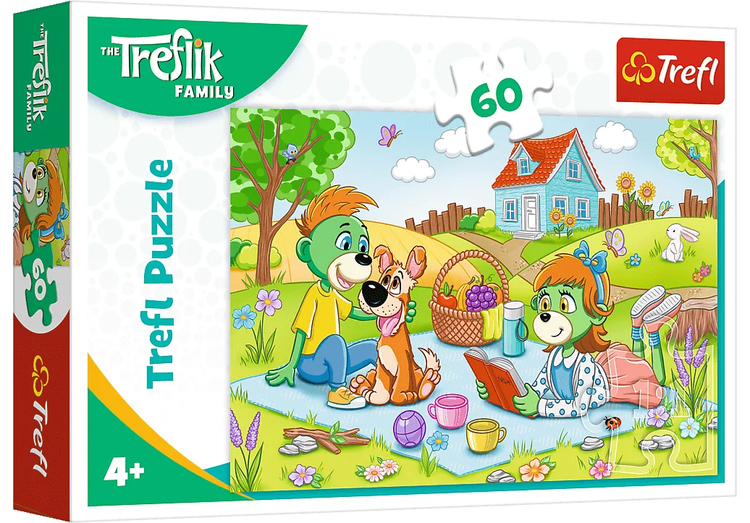 Puzzle 60 RODZINA TREFLIKÓW Przygody Rodziny Treflików 1
