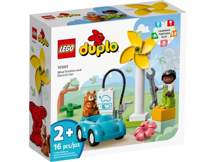 Klocki LEGO DUPLO Turbina wiatrowa i samochód elektryczny 1