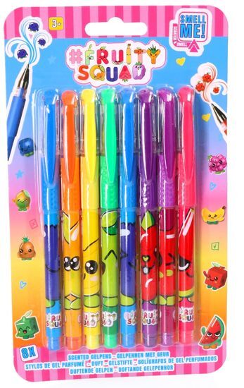 Pachnące długopisy żelowe  FRUITYSQUAD 8szt.  1