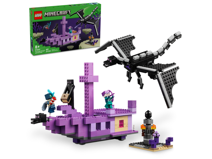 Klocki Lego MINECRAFT Smok Kresu i statek Kresu 1
