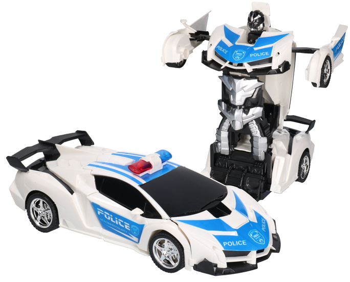 Auto na radio POLICJA zmienia się w ROBOTa 1