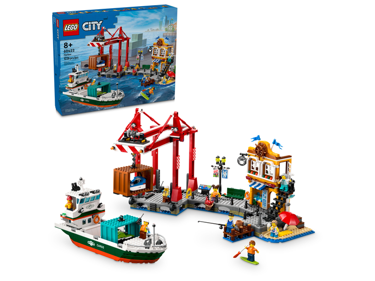 Klocki LEGO CITY Nadmorski port ze statkiem towarowym 1