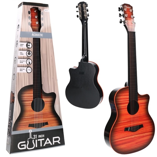 Mega duża GITARA AKUSTYCZNA  instrument dla dzieci 79cm 1