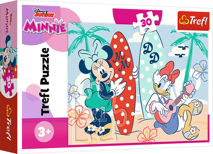 Puzzle 30 Kolorowa MINNIE Myszka  1