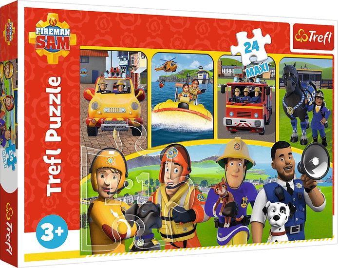 PUZZLE 24 Maxi STRAŻAK SAM  i przyjaciele 1